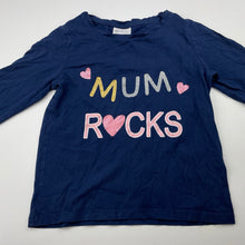 Load image into Gallery viewer, Girls B Collection, navy cotton long sleeve top, GUC, size 5,  