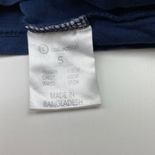 Load image into Gallery viewer, Girls B Collection, navy cotton long sleeve top, GUC, size 5,  