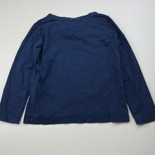Load image into Gallery viewer, Girls B Collection, navy cotton long sleeve top, GUC, size 5,  