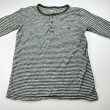 Load image into Gallery viewer, Boys Anko, striped cotton henley top, GUC, size 6,  