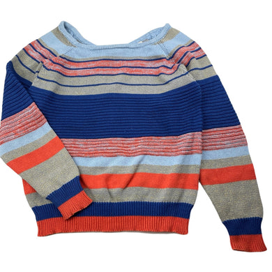 Girls Piccolina, knitted metallic stripe sweater / jumper, FUC, size 6,  