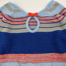 Load image into Gallery viewer, Girls Piccolina, knitted metallic stripe sweater / jumper, FUC, size 6,  