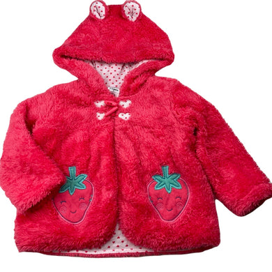 Girls Tiny Little Wonders, cotton lined fleece jacket / sweater, GUC, size 1,  
