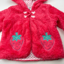Load image into Gallery viewer, Girls Tiny Little Wonders, cotton lined fleece jacket / sweater, GUC, size 1,  