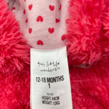 Load image into Gallery viewer, Girls Tiny Little Wonders, cotton lined fleece jacket / sweater, GUC, size 1,  