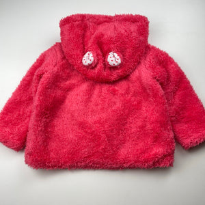 Girls Tiny Little Wonders, cotton lined fleece jacket / sweater, GUC, size 1,  
