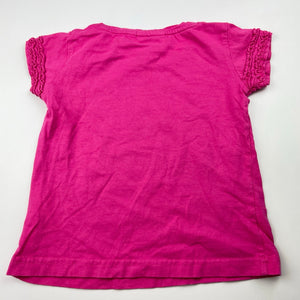 Girls TRADITIONAL CRAFTWARE, pink cotton t-shirt / top, EUC, size 3-4,  