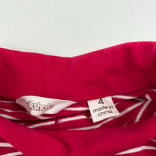 Load image into Gallery viewer, Girls Milkshake, striped stretchy long sleeve top, GUC, size 4,  