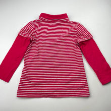 Load image into Gallery viewer, Girls Milkshake, striped stretchy long sleeve top, GUC, size 4,  