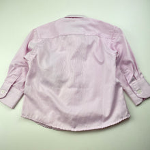 Load image into Gallery viewer, Boys VIANNI Collection, pink lightweight dress shirt, pocket square, GUC, size 1-2,  