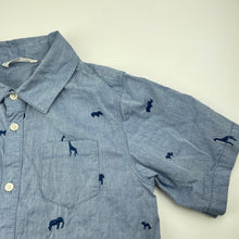 Load image into Gallery viewer, Boys Country Road, embroidered lightweight cotton short sleeve shirt, GUC, size 7,  