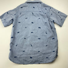 Load image into Gallery viewer, Boys Country Road, embroidered lightweight cotton short sleeve shirt, GUC, size 7,  