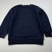 Load image into Gallery viewer, Boys Target, navy fleece lined sweater / jumper, dinosaur, GUC, size 4,  