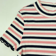 Load image into Gallery viewer, Girls Target, ribbed stretchy striped top, FUC, size 10,  