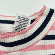 Load image into Gallery viewer, Girls Target, ribbed stretchy striped top, FUC, size 10,  