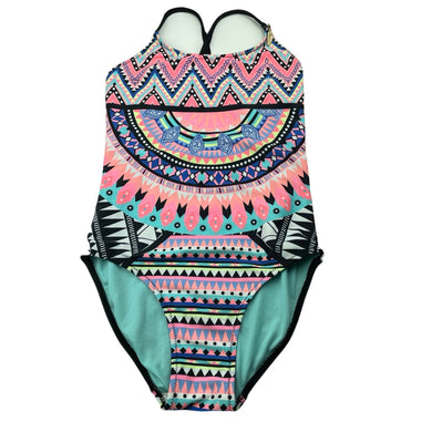 Girls H&M, swim one-piece, pilling on front, FUC, size 9-10,  