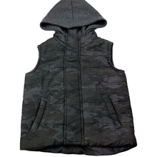 Load image into Gallery viewer, Boys Anko, camo print hooded puffer vest, GUC, size 2,  