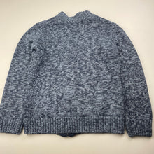 Load image into Gallery viewer, Boys Tilt, blue marle knitted zip up sweater, EUC, size 6,  