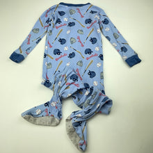 Load image into Gallery viewer, Boys Carters, cotton zip coverall / romper, baseball, GUC, size 2,  
