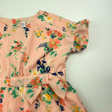 Load image into Gallery viewer, Girls JANIE AND JACK, lined lightweight floral dress, small light mark chest, FUC, size 2, L: 46cm