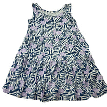 Load image into Gallery viewer, Girls Uniqlo, stretchy floral casual dress, GUC, size 3-4, L: 51cm