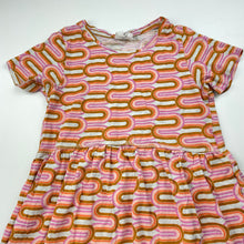 Load image into Gallery viewer, Girls Cotton On, retro print short sleeve dress, EUC, size 7, L: 61cm
