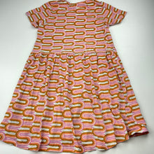 Load image into Gallery viewer, Girls Cotton On, retro print short sleeve dress, EUC, size 7, L: 61cm