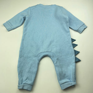 Boys Dymples, fleece lined romper, dinosaur, GUC, size 00,  