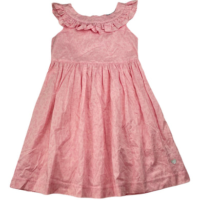 Girls Papoose, lightweight floral cotton dress, EUC, size 5, L: 61cm