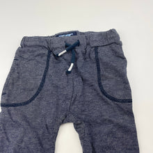 Load image into Gallery viewer, Boys Next, navy lightweight cotton pants, elasticated, Inside leg: 32cm, EUC, size 2-3,  