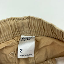 Load image into Gallery viewer, Boys Anko, lightweight cotton pants, elasticated, Inside leg: 31cm, EUC, size 2,  