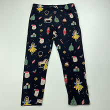 Load image into Gallery viewer, Girls Target, stretchy Christmas leggings, Inside leg: 38cm, GUC, size 4,  