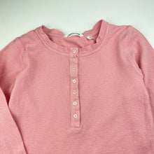 Load image into Gallery viewer, Girls Country Road, waffle cotton long sleeve henley top, GUC, size 12,  