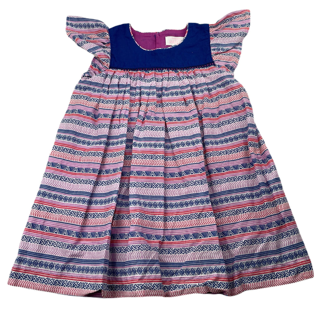 Girls Pumpkin Patch, lined lightweight cotton dress, GUC, size 2, L: 48cm