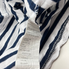 Load image into Gallery viewer, Girls Cotton On, navy stripe cotton t-shirt / top, FUC, size 11,  