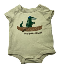 Load image into Gallery viewer, Boys Cotton On, stretchy bodysuit / romper, crocodile, EUC, size 0000,  