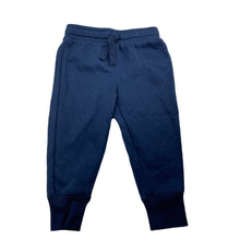 Load image into Gallery viewer, unisex Anko, navy fleece lined track pants, elasticated, Inside leg: 28.5cm, GUC, size 2,  
