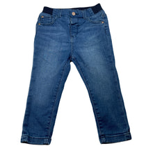 Load image into Gallery viewer, unisex Target, blue stretch denim jeans, elasticated, Inside leg: 30cm, EUC, size 2,  