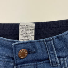 Load image into Gallery viewer, unisex Target, blue stretch denim jeans, elasticated, Inside leg: 30cm, EUC, size 2,  