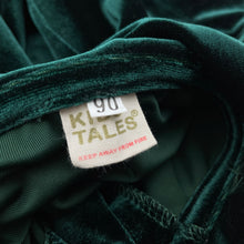 Load image into Gallery viewer, unisex KIDS TALES, green velvet pyjama top &amp; bottoms, EUC, size 2,  