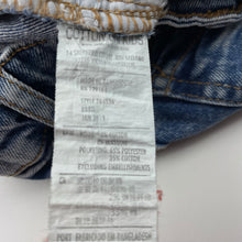 Load image into Gallery viewer, unisex Cotton On, blue stretch denim jeans, adjustable, Inside leg: 25cm, GUC, size 1,  