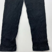 Load image into Gallery viewer, Girls Mango, textured leggings, elasticated, Inside leg: 39cm, GUC, size 4,  