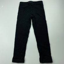 Load image into Gallery viewer, Girls Mango, textured leggings, elasticated, Inside leg: 39cm, GUC, size 4,  