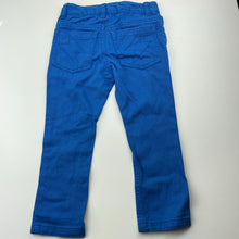 Load image into Gallery viewer, Boys Sprout, blue cotton pants, adjustable, Inside leg: 34cm, GUC, size 1,  
