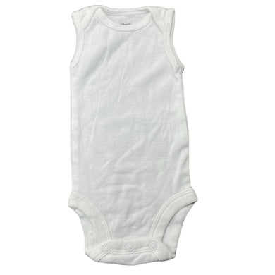 unisex Carters, white cotton singletsuit / romper, EUC, size 0000,  