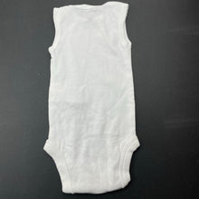 Load image into Gallery viewer, unisex Carters, white cotton singletsuit / romper, EUC, size 0000,  