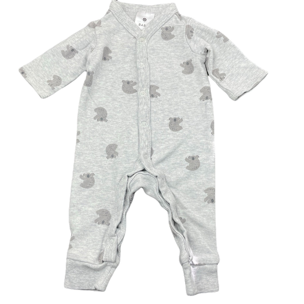 unisex Target, soft cotton romper, koalas, GUC, size 00000,  