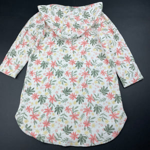 Girls Anko, floral hooded beach cover / top, EUC, size 2,  