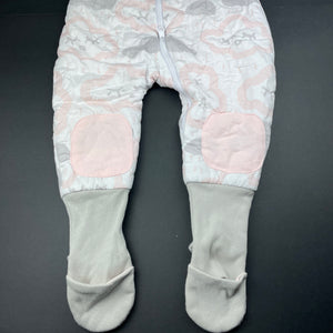 Girls Baby Studio, wadded cotton sleepsuit, no Tog rating, GUC, size 1-2,  