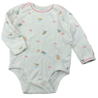 Girls Ralph Lauren, cotton bodysuit / romper, teddy bears, GUC, size 0,  